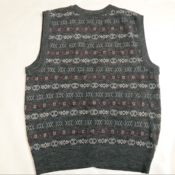 Vintage grandpa sweater vest sz Medium - Picture 4 of 10